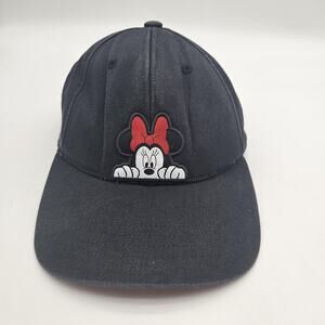 Disney Minnie Mouse Hat Cap Strap Back Black Red Polka Dot Graphic Adidas Mens